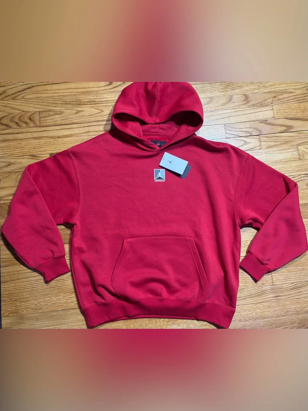 Jordan Brooklyn Fleece Men's Graphic Pullover Hoodie size New! red